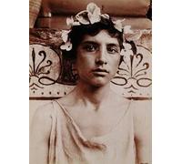 WYKUJMYTO Classic Canvas Picture Printing Canvas Art Wall Art Picture Head of a Sicilian Boy by Baron Wilhelm Von Gloeden Artwork on Wall for Home Decor 60x90cm