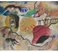 WYKUJMYTO Classic Canvas Picture Printing Canvas Art Wall Art Picture Improvisation by Wassily Kandinsky Artwork on Wall for Home Decor 60x90cm