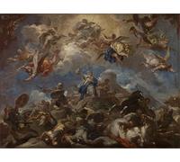 WYKUJMYTO Classic Canvas Picture Printing Canvas Art Wall Art Picture Judith Displaying the Head of Holofernes by Famous Artist Artwork on Wall for Home Decor 60x90cm