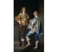 WYKUJMYTO Classic Canvas Picture Printing Canvas Art Wall Art Picture Lord John Stuart and His Brother Lord Bernard Stuart by Anthony Van Dyck Artwork on Wall for Office Decor 60x90cm