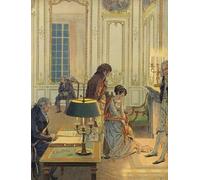 WYKUJMYTO Classic Canvas Picture Printing Canvas Art Wall Art Picture Napoleon Bonaparte Saying Farewell to His Wife by Jacques Marie Gaston Onfray De Breville Artwork on Wall for Office Decor 60x90cm