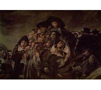 WYKUJMYTO Classic Canvas Picture Printing Canvas Art Wall Art Picture Pilgrimage to the Pool of San Isidro by Francisco De Goya Artwork on Wall for Home Decor 60x90cm