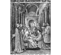 WYKUJMYTO Classic Canvas Picture Printing Canvas Art Wall Art Picture Pope Sixtus Ii Confers the Diaconate on St Lawrence From the Chapel of Nicholas by Fra Angelico for Home Decor 60x90cm