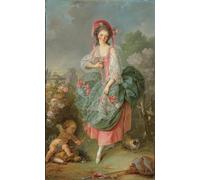 WYKUJMYTO Classic Canvas Picture Printing Canvas Art Wall Art Picture Portrait of Mademoiselle Guimard As Terpsichore by Jacques Louis David Artwork on Wall for Home Decor 60x90cm