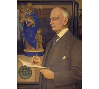 WYKUJMYTO Classic Canvas Picture Printing Canvas Art Wall Art Picture Portrait of Sir Whitworth Wallis by Edward Southall Artwork on Wall for Home Decor 60x90cm