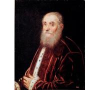 WYKUJMYTO Classic Canvas Picture Printing Canvas Art Wall Art Picture Portrait of Venetian Senator Painting by Jacopo Robusti Tintoretto Artwork on Wall for Home Decor 60x90cm