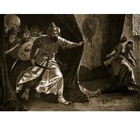 WYKUJMYTO Classic Canvas Picture Printing Canvas Art Wall Art Picture Revolt of the Royal Guard At Damascus by John Harris Valda Artwork on Wall for Office Decor 60x90cm