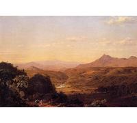 WYKUJMYTO Classic Canvas Picture Printing Canvas Art Wall Art Picture Scene Among the Andes by Frederic Edwin Church Artwork on Wall for Home Decor 60x90cm
