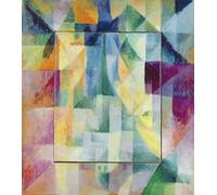 WYKUJMYTO Classic Canvas Picture Printing Canvas Art Wall Art Picture Simultaneous Windows on the City by Robert Delaunay Artwork on Wall for Home Decor 60x90cm