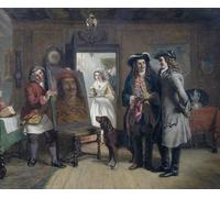 WYKUJMYTO Classic Canvas Picture Printing Canvas Art Wall Art Picture Sir Roger De Coverley and Addison with the Saracen Head by William Powell Frith Artwork on Wall for Home Decor 60x90cm