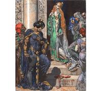 WYKUJMYTO Classic Canvas Picture Printing Canvas Art Wall Art Picture Streit Der K?niginnen by Alexander Rothaug Artwork on Wall for Office Decor 60x90cm