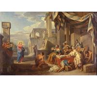 WYKUJMYTO Classic Canvas Picture Printing Canvas Art Wall Art Picture the Calling of Saint by Paolo Pannini Artwork on Wall for Office Decor 60x90cm