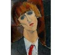 WYKUJMYTO Classic Canvas Picture Printing Canvas Art Wall Art Picture the Farmers and the Newspaper by Amedeo Modigliani Artwork on Wall for Home Decor 60x90cm