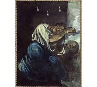 WYKUJMYTO Classic Canvas Picture Printing Canvas Art Wall Art Picture the Madeleine or the Bread Painting by Paul Cézanne Artwork on Wall for Home Decor 60x90cm