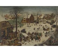 WYKUJMYTO Classic Canvas Picture Printing Canvas Art Wall Art Picture the Numbering At Bethlehem by Pieter Bruegel the Elder Artwork on Wall for Home Decor 60x90cm