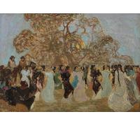 WYKUJMYTO Classic Canvas Picture Printing Canvas Art Wall Art Picture the Pericon by Pedro Figari Artwork on Wall for Office Decor 60x90cm