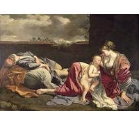 WYKUJMYTO Classic Canvas Picture Printing Canvas Art Wall Art Picture the Rest on the Flight Into Egypt by Orazio Gentileschi Artwork on Wall for Home Decor 60x90cm