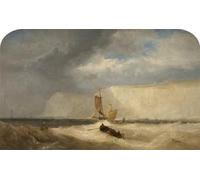 WYKUJMYTO Classic Canvas Picture Printing Canvas Art Wall Art Picture the White Cliffs of Dover by Webb Artwork on Wall for Home Decor 60x90cm