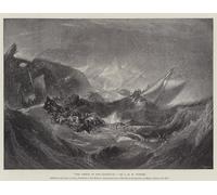 WYKUJMYTO Classic Canvas Picture Printing Canvas Art Wall Art Picture the Wreck of the Minotaur by Mallord William Turner Artwork on Wall for Home Decor 60x90cm