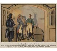 WYKUJMYTO Classic Canvas Picture Printing Canvas Art Wall Art Picture Visiting the Tomb of Prussia and Swearing His Unswerving Friendship by Carl Rochling Artwork on Wall for Home Decor 60x90cm