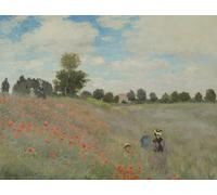 WYKUJMYTO Classic Canvas Picture Printing Canvas Art Wall Art Picture Wild Poppies Near Argenteuil by Claude Monet Artwork on Wall for Office Decor 60x90cm