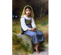 WYKUJMYTO Classic Canvas Picture Printing Canvas Art Wall Art Picture Young Gypsies by William Adolphe Bouguereau Artwork on Wall for Home Decor 60x90cm