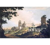 WYKUJMYTO Famous Oil Paintings Nordic Canvas Artwork Painting Graffiti Picture a View of the At Futtipoor Sicri From select Views in India by William Hodges for Home Decor 60x90cm