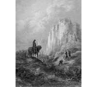 WYKUJMYTO Famous Oil Paintings Nordic Canvas Artwork Painting Graffiti Picture Camelot Illustration by Gustave Dore Artwork Canvas Prints for Home Decor 60x90cm