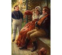 WYKUJMYTO Famous Oil Paintings Nordic Canvas Artwork Painting Graffiti Picture Charles Dickens's the Pickwick Papers by Harold Copping Artwork Canvas Prints for Office Decor 60x90cm