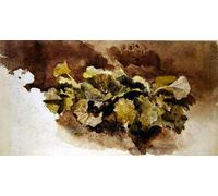 WYKUJMYTO Famous Oil Paintings Nordic Canvas Artwork Painting Graffiti Picture Dock Leaves by David Cox Artwork Canvas Prints for Home Decor 60x90cm