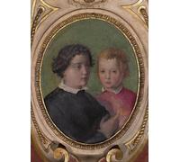 WYKUJMYTO Famous Oil Paintings Nordic Canvas Artwork Painting Graffiti Picture Don and Don Garzia De Medici by Giorgio Vasari Artwork Canvas Prints for Office Decor 60x90cm