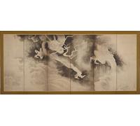 WYKUJMYTO Famous Oil Paintings Nordic Canvas Artwork Painting Graffiti Picture Dragons and Clouds Edo Period by Tawaraya Sotatsu Artwork Canvas Prints for Home Decor 60x90cm