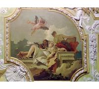 WYKUJMYTO Famous Oil Paintings Nordic Canvas Artwork Painting Graffiti Picture Humility Indulgence and Truth by Battista Tiepolo Artwork Canvas Prints for Office Decor 60x90cm