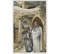 WYKUJMYTO Famous Oil Paintings Nordic Canvas Artwork Painting Graffiti Picture Jesus Heals a Mute Possessed Man by Jacques Artwork Canvas Prints for Office Decor 60x90cm