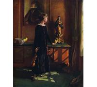 WYKUJMYTO Famous Oil Paintings Nordic Canvas Artwork Painting Graffiti Picture Lucy of Laszlo the Artists Wife by De László Artwork Canvas Prints for Office Decor 60x90cm