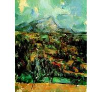 WYKUJMYTO Famous Oil Paintings Nordic Canvas Artwork Painting Graffiti Picture Mont Sainte Victoire by Paul Cézanne Artwork Canvas Prints for Office Decor 60x90cm