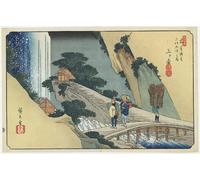 WYKUJMYTO Famous Oil Paintings Nordic Canvas Artwork Painting Graffiti Picture No Agematsu by Utagawa Hiroshige Artwork Canvas Prints for Home Decor 60x90cm