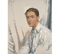 WYKUJMYTO Famous Oil Paintings Nordic Canvas Artwork Painting Graffiti Picture Paul Mellon by Sir William Newenham Montague Orpen Artwork Canvas Prints for Office Decor 60x90cm