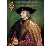 WYKUJMYTO Famous Oil Paintings Nordic Canvas Artwork Painting Graffiti Picture Portrait of Emperor Maximilian I of Habsburg German Roman Emperor by Albrecht Dürer or Duerer for Office Decor 60x90cm