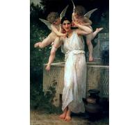 WYKUJMYTO Famous Oil Paintings Nordic Canvas Artwork Painting Graffiti Picture Portrait of Eugène Bouguereau by William Adolphe Bouguereau Artwork Canvas Prints for Office Decor 60x90cm