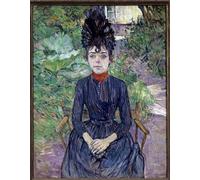 WYKUJMYTO Famous Oil Paintings Nordic Canvas Artwork Painting Graffiti Picture Portrait of Justine Dieuhl Painting by Henri De Toulouse Lautrec Artwork Canvas Prints for Office Decor 60x90cm