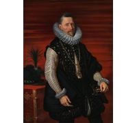 WYKUJMYTO Famous Oil Paintings Nordic Canvas Artwork Painting Graffiti Picture Portrait of the Archduke Albert by Peter Paul Rubens Artwork Canvas Prints for Office Decor 60x90cm