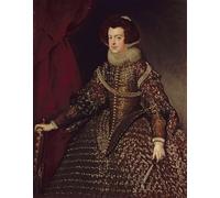WYKUJMYTO Famous Oil Paintings Nordic Canvas Artwork Painting Graffiti Picture Queen Isabella of Spain Wife of Iv by Diego Velázquez Artwork Canvas Prints for Home Decor 60x90cm