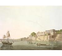 WYKUJMYTO Famous Oil Paintings Nordic Canvas Artwork Painting Graffiti Picture Ramnugur Near Benares on the River Ganges by Famous Artist Artwork Canvas Prints for Home Decor 60x90cm