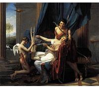 WYKUJMYTO Famous Oil Paintings Nordic Canvas Artwork Painting Graffiti Picture Sappho and Phaon by Jacques-louis David Artwork Canvas Prints for Home Decor 60x90cm