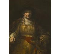 WYKUJMYTO Famous Oil Paintings Nordic Canvas Artwork Painting Graffiti Picture Self Portrait by Rembrandt Artwork Canvas Prints for Office Decor 60x90cm