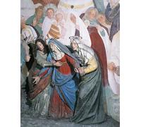 WYKUJMYTO Famous Oil Paintings Nordic Canvas Artwork Painting Graffiti Picture Statues of Holy Women Following Christ by Famous Artist Artwork Canvas Prints for Home Decor 60x90cm