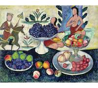 WYKUJMYTO Famous Oil Paintings Nordic Canvas Artwork Painting Graffiti Picture Still Lifeof Fruit by Ilya Ivanovich Mashkov Artwork Canvas Prints for Home Decor 60x90cm