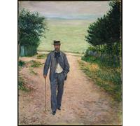 WYKUJMYTO Famous Oil Paintings Nordic Canvas Artwork Painting Graffiti Picture Stroller by Gustave Caillebotte Artwork Canvas Prints for Office Decor 60x90cm