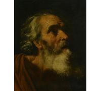 WYKUJMYTO Famous Oil Paintings Nordic Canvas Artwork Painting Graffiti Picture Study for the Head of a Male Probably Saint Peter by Hendrik Van Somer Artwork Canvas Prints for Home Decor 60x90cm